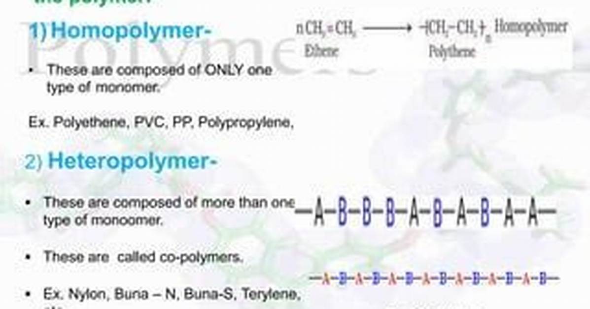 Which One Is Heteropolymer?