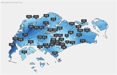 Which Part of Singapore Rains the Most?