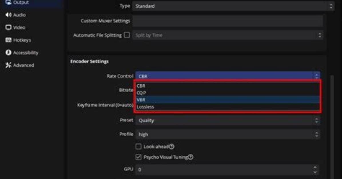 Which Rate Control Obs?