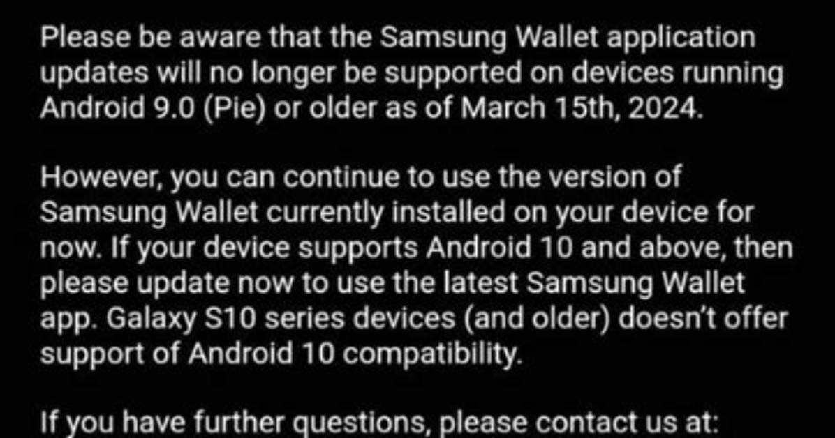 Which Samsung Phones Are No Longer Supported?