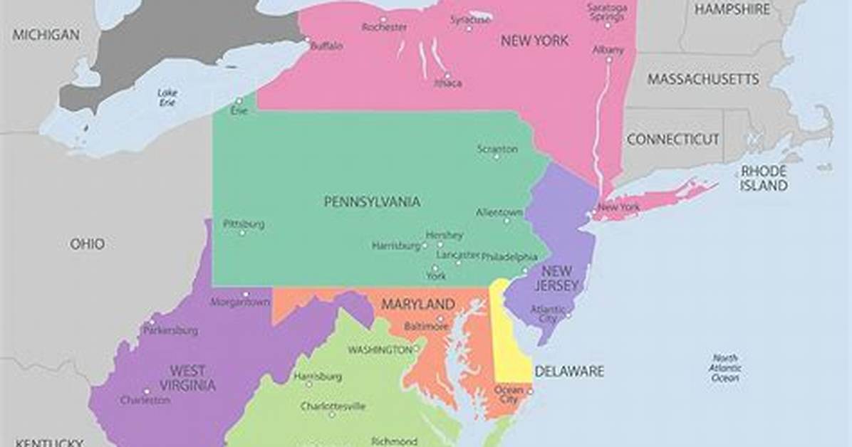 Which States Are Considered Mid Atlantic?