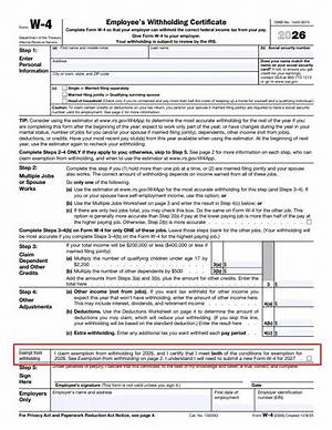 Who Are Exempt from Withholding?
