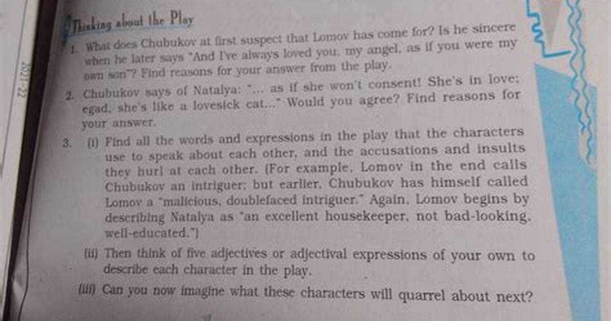 Who Does Chubukov Call a Lovesick Cat?