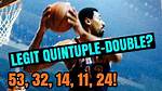 Who Got a Quintuple-Double?