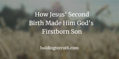 Who Is God's First-Born?