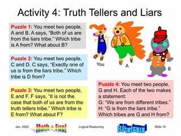 Who Is Telling the Truth Logic Puzzle?