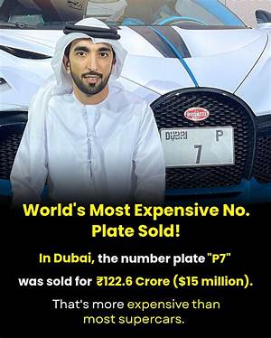 Who Owns the Most Expensive Number Plate in the Uk?