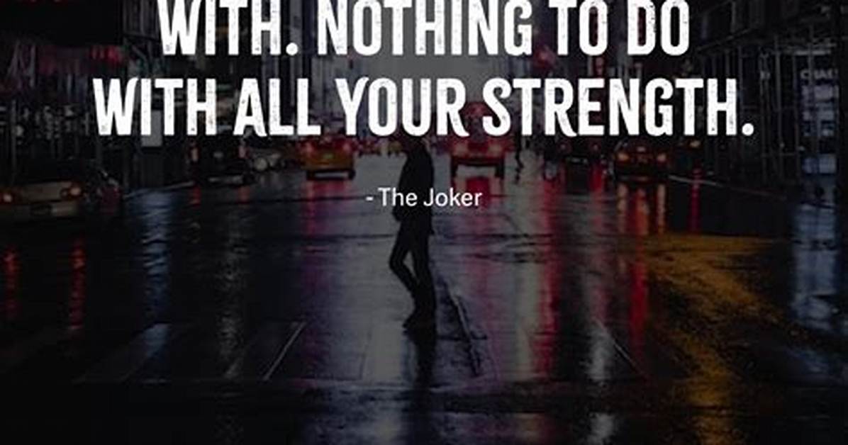 Who Said If You Have Nothing You Have Nothing to Lose?