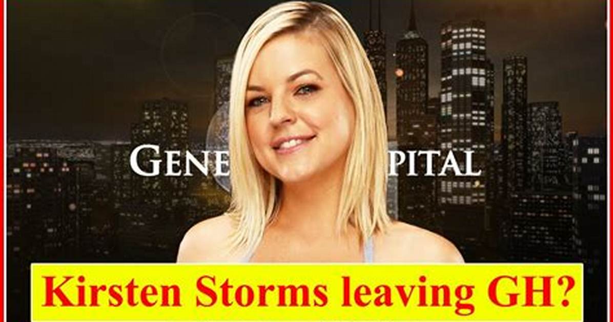 Why Did Kirsten Leave Gh?