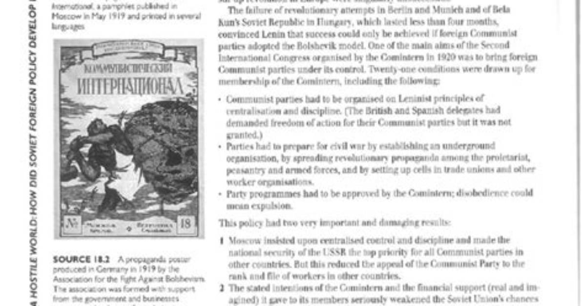 Why Did the Comintern End?