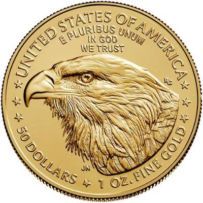 Why Does 1Oz Gold Coin Say 50 Dollars?
