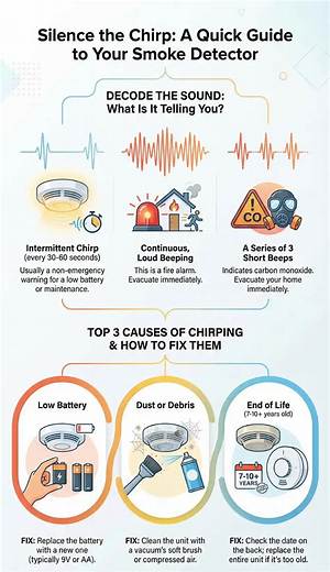 Why Does My Smoke Detector Only Chirp at Night?