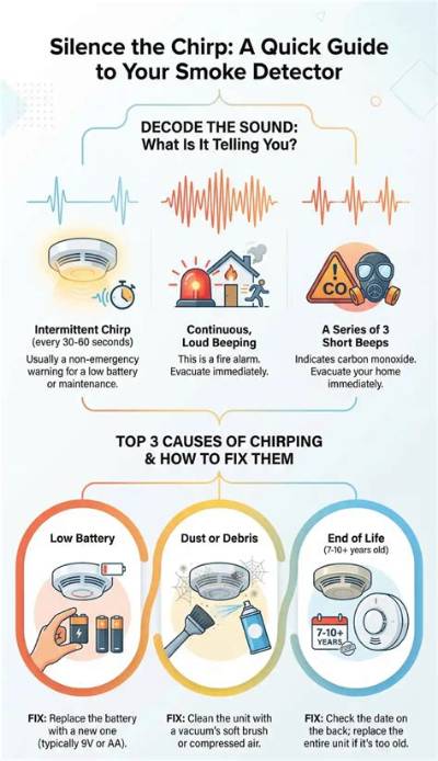 Why Does My Smoke Detector Only Chirp at Night?