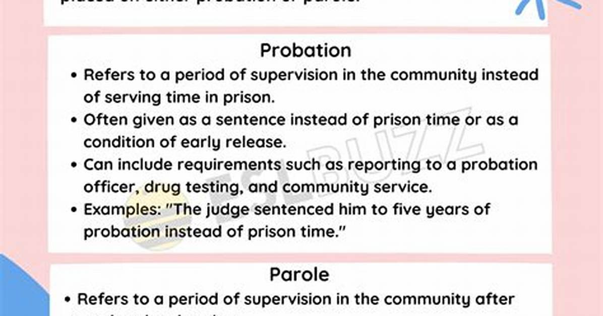 Why Is the Difference Between Parole and Probation?