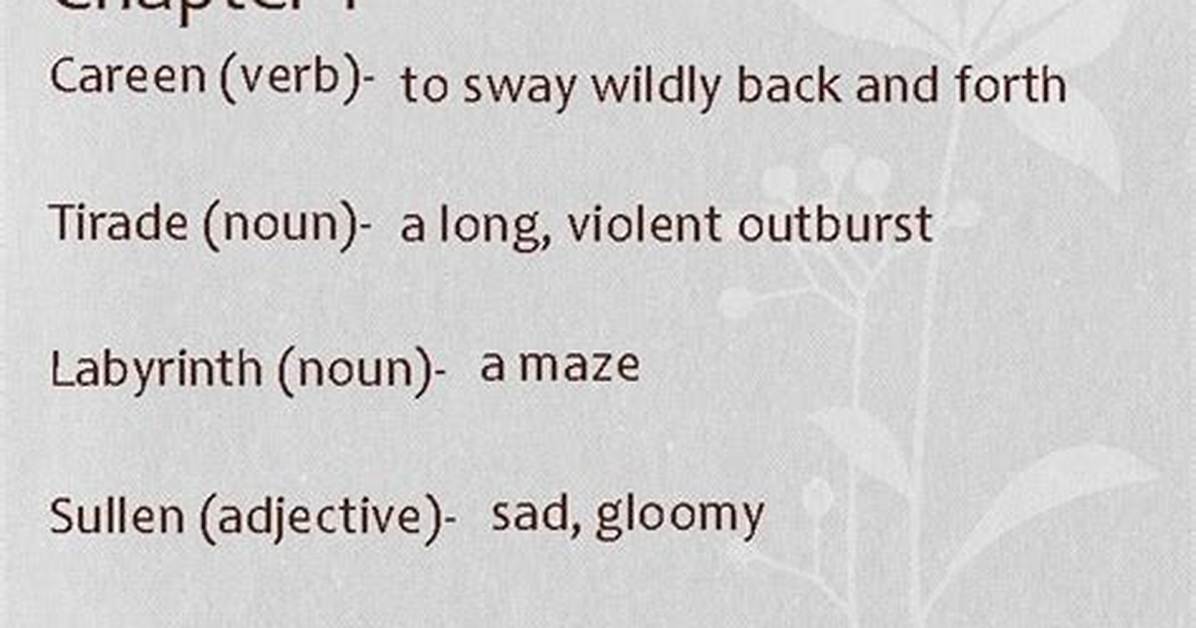 Why Is Tirade a Noun?