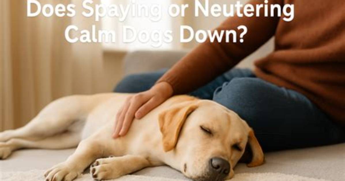 Will Neutering Calm a Dog Down?