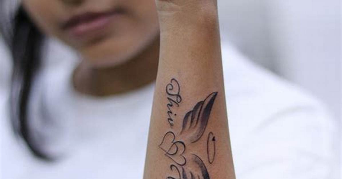Wings Tattoo with Name: a Symbol of Freedom and Identity