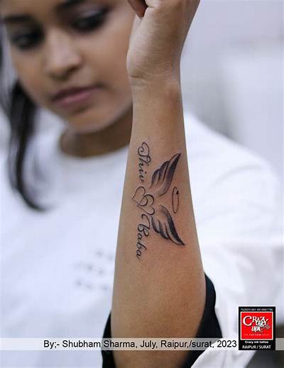 Wings Tattoo with Name: a Symbol of Freedom and Identity