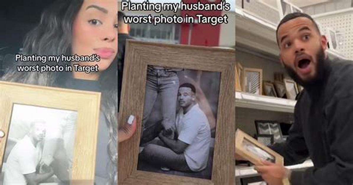 Woman Pranks Husband by Framing His “Worst Photo” in Target