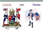 Would You Be a Loyalist or Patriot?